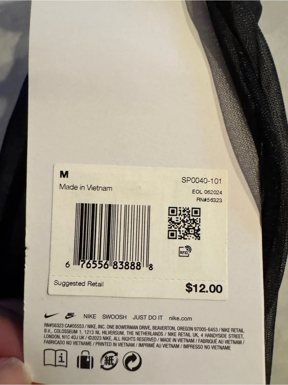 Nike Kids Gray and Black J Guard Shin Guards